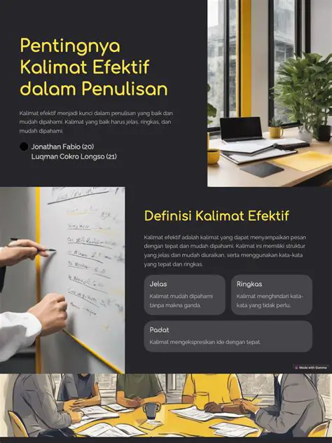 Pentingnya Kalimat Efektif
