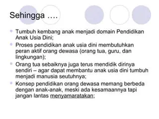 Peran Orang Tua dan Pendidik