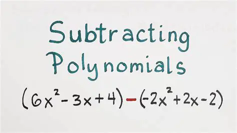 Performing Polynomial Subtraction