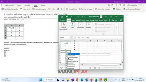 Perguntas e Respostas sobre a Coluna C da Planilha MS Excel 2010