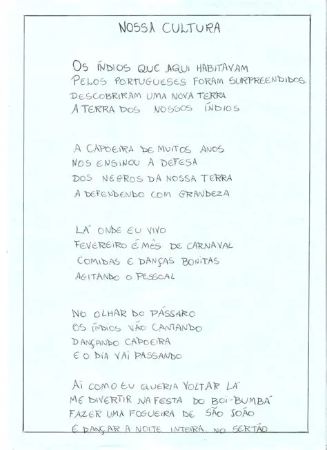 Perguntas e Respostas sobre a Cultura Brasileira em Poesia