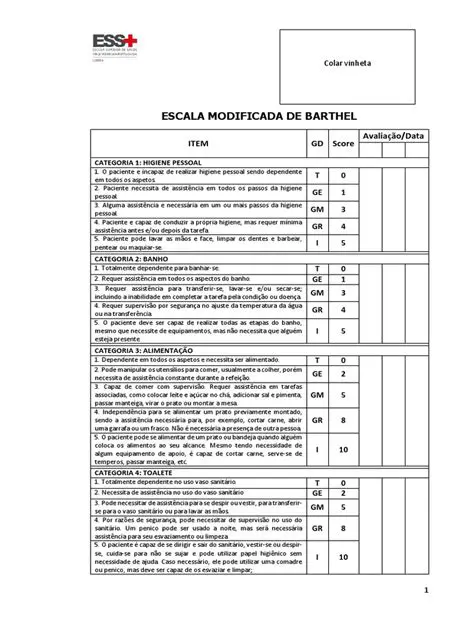 Perguntas e Respostas sobre a Escala de Barthel