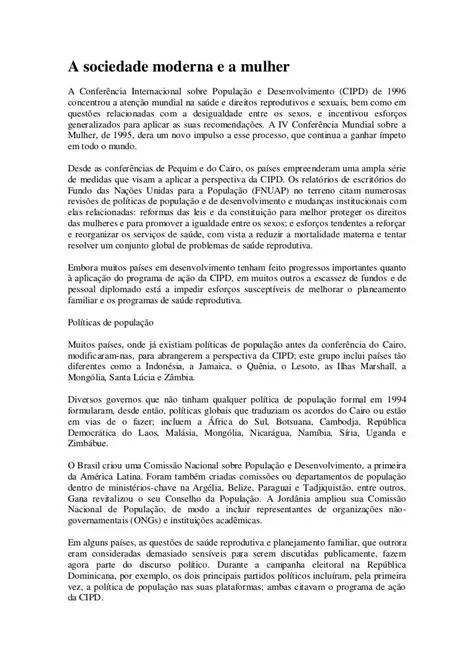 Perguntas e Respostas sobre a Sociedade Moderna e a Cidadania