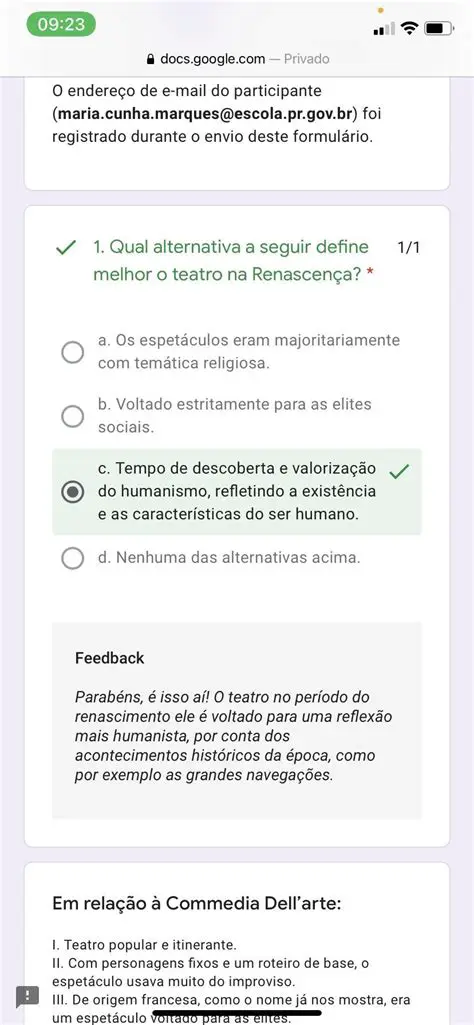 Perguntas e Respostas sobre Alternativas Corretas em Textos