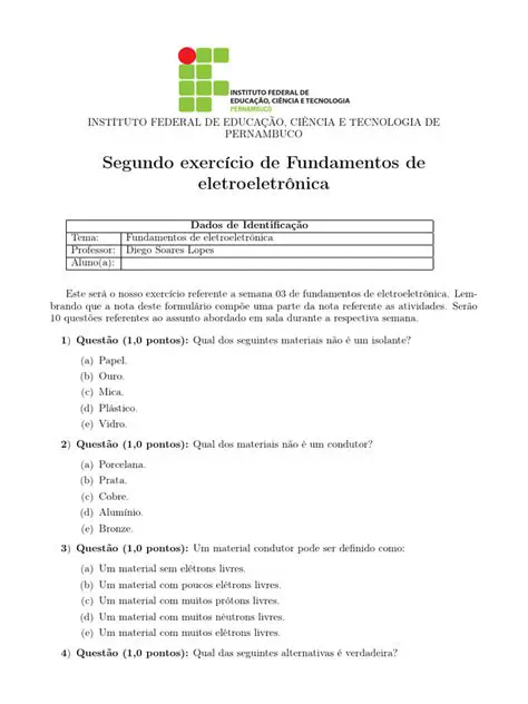 Perguntas e Respostas sobre Condutores e Circuitos em Moinhos