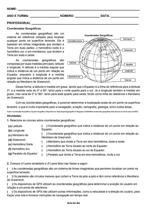 Perguntas e Respostas sobre Latitudes