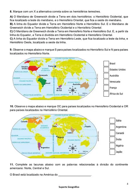 Perguntas e Respostas sobre os Continentes do Mundo