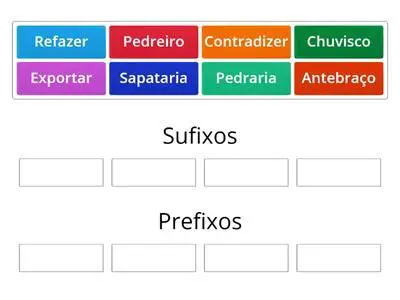Perguntas e Respostas sobre Sufixos e Prefixos