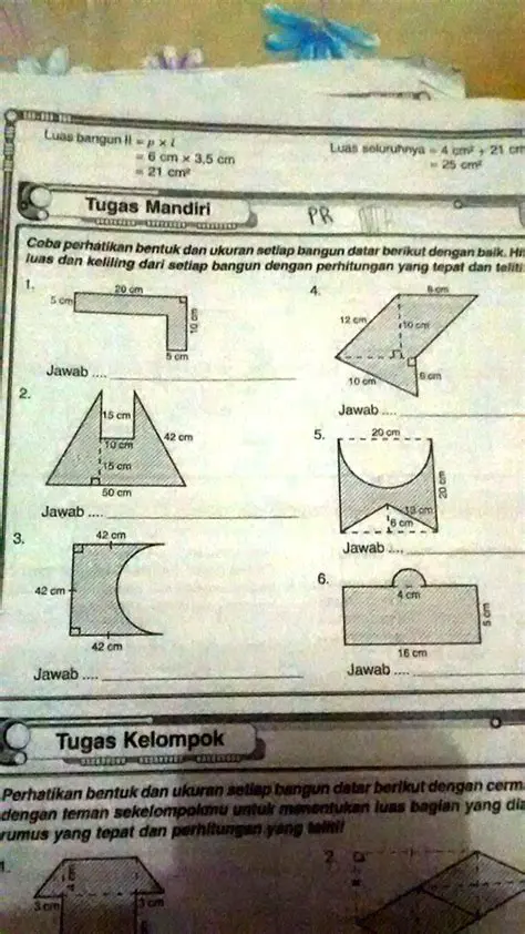 Perhatikan Bentuk dan Ukuran