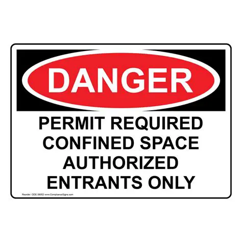 Permit required confined space