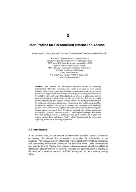 Personalized Information Access