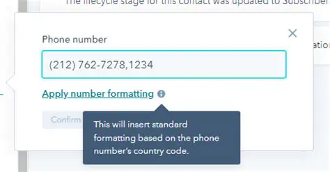 Phone Number Formatting Issue