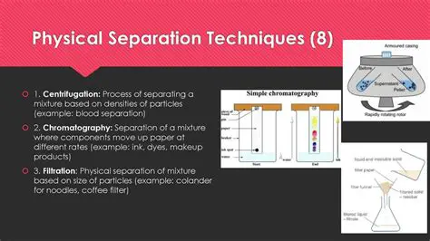 Physical separation techniques