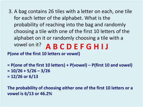 Picking a Vowel from a Bag Containing the Alphabet