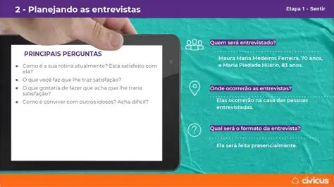 Planejamento das Entrevistas
