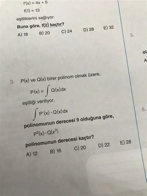 Polinomun derecesini bulma