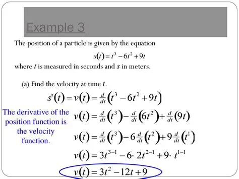 Position Function and Velocity Function