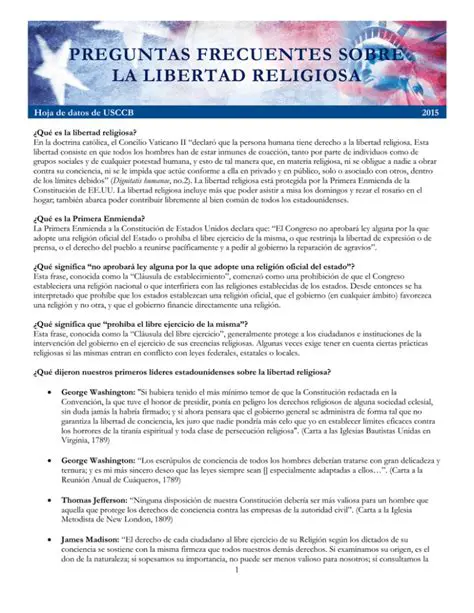 PREGUNTAS FRECUENTES SOBRE LA LIBERTAD