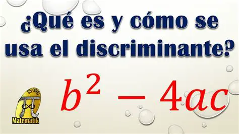 Preguntas y respuestas sobre el discriminante