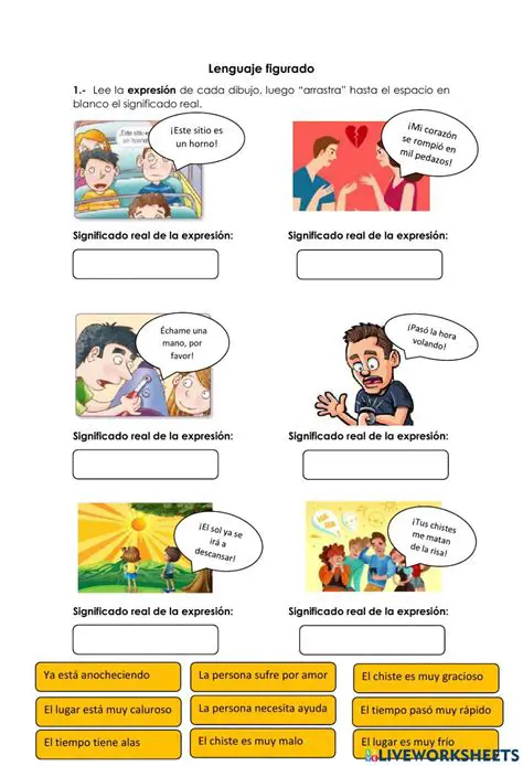 Preguntas y respuestas sobre el lenguaje figurado