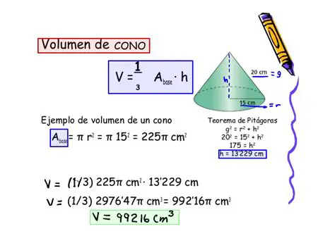 Preguntas y Respuestas sobre el Volumen de un Cono