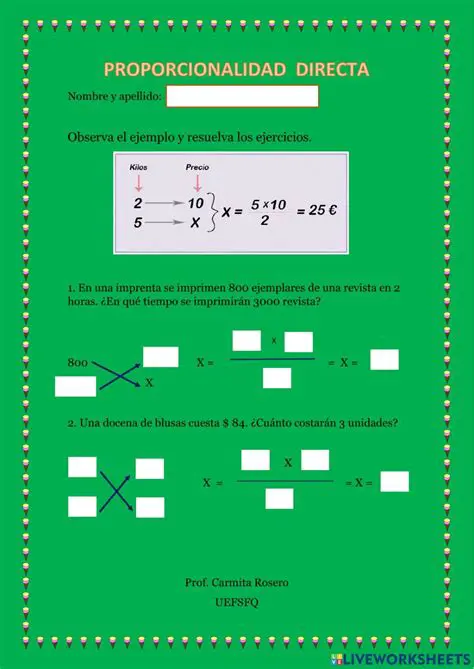 Preguntas y respuestas sobre funciones de proporcionalidad directa