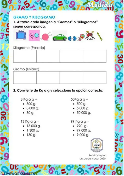 Preguntas y respuestas sobre gramos y kilogramos