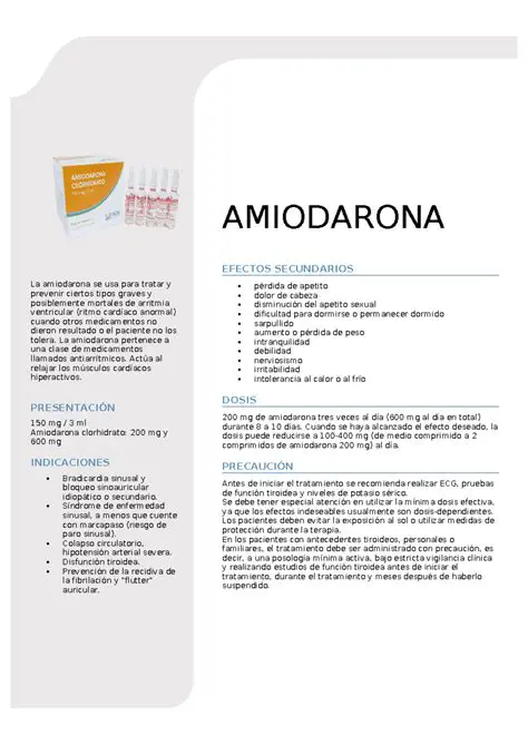 Preguntas y Respuestas sobre la Amiodarona