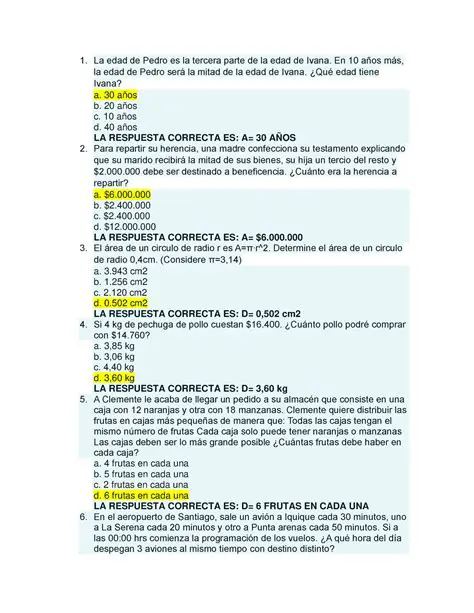 Preguntas y respuestas sobre la edad de Pedro y su padre