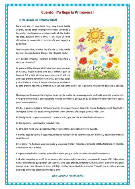 Preguntas y respuestas sobre la primavera