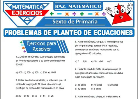 Preguntas y Respuestas sobre Resolver Problema de Planteo