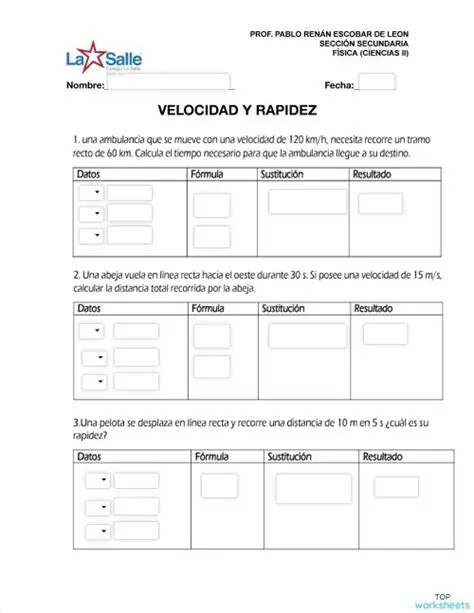 Preguntas y Respuestas sobre Velocidad y Rapidez