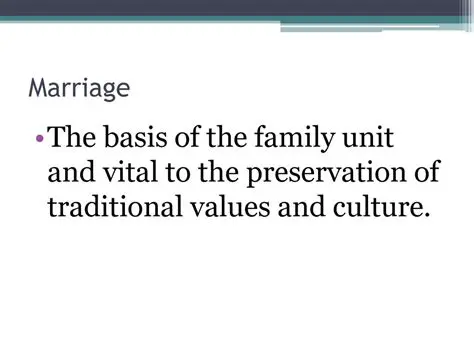 Preservation of Traditional Marriage Practices