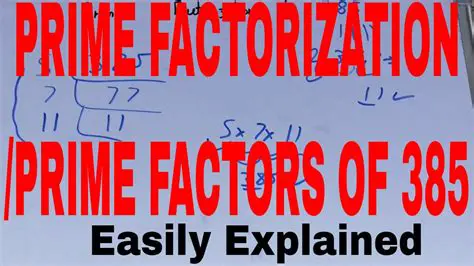 Prime Factorization of 385