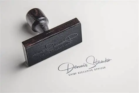 Principal Signature and Stamp Application Process