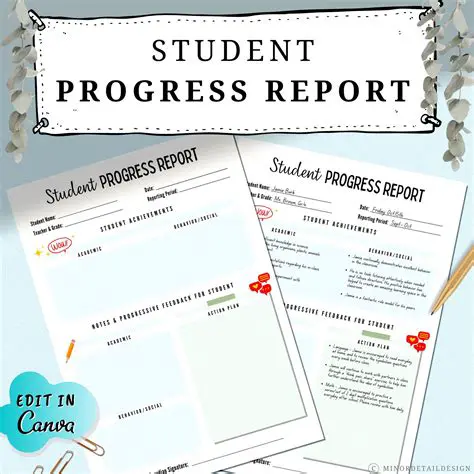 Print Graphs of Student Progress