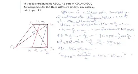 Problema trapezului dreptunghic ABCD