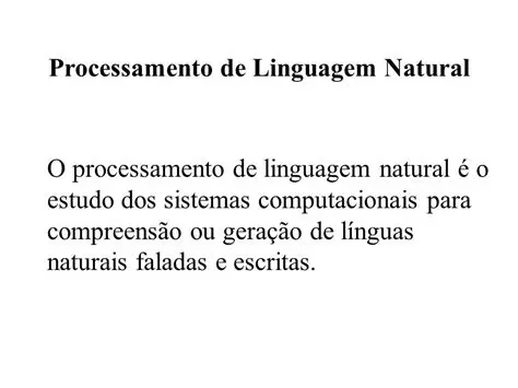 Processamento da linguagem