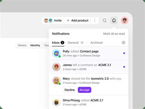 Product updates and notifications
