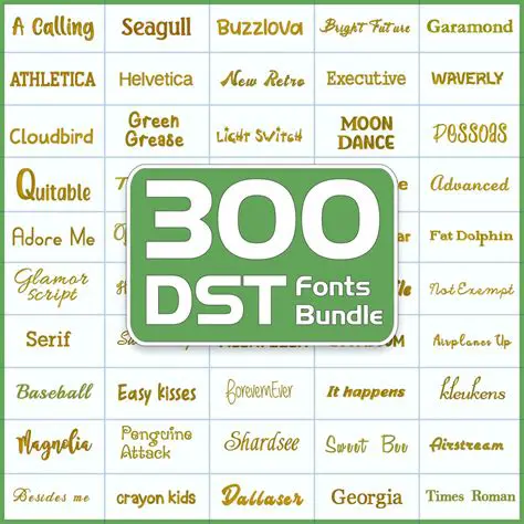 Professionally Digitized Fonts