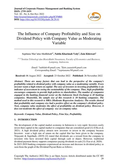 Profitability has a positive and significant influence on company value
