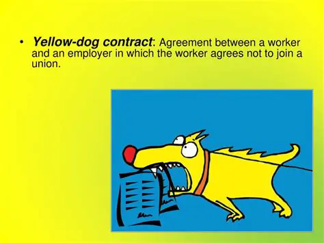 Prohibition against yellow dog contracts