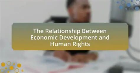Promote economic development and human rights
