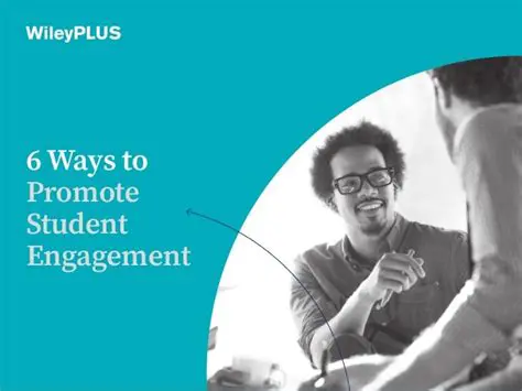 Promote student engagement