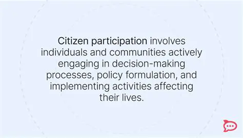 Promoting Citizen Participation