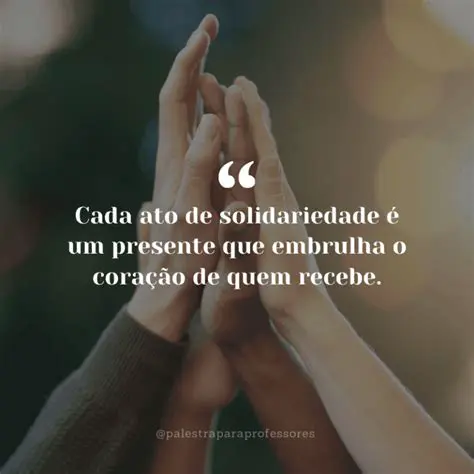 Promover a solidariedade e a empatia