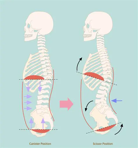 Proper alignment of the pelvis and spine