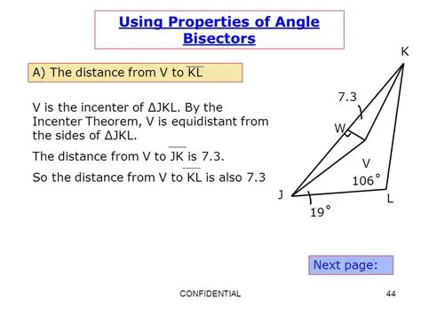 Properties of Angle Bisectors