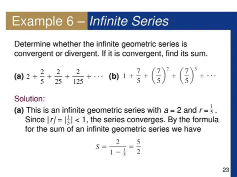 Properties of Convergent Infinite Geometric Series