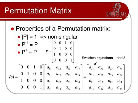 Properties of Permutation Matrices